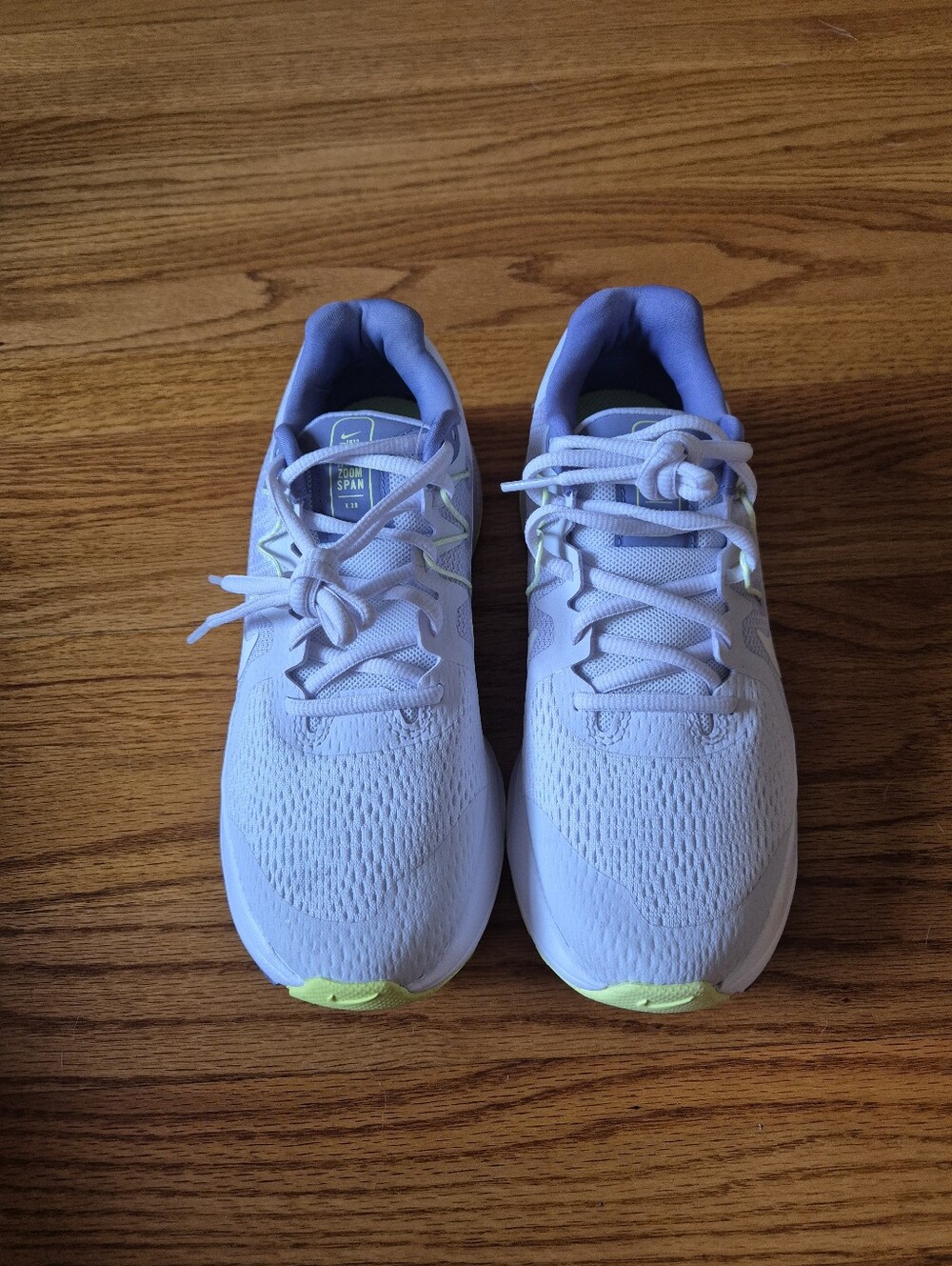 Nike Women's Zoom Span 3 Iris Whisper Summit White, size 6,5 NWOB - Picture 7 of 13